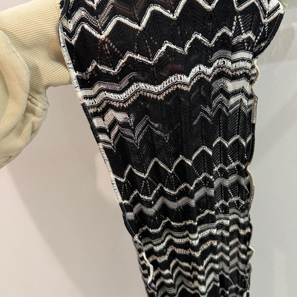 M Missoni EUC vintage multicolor chevron knit zigzag scarf - Picture 6 of 7